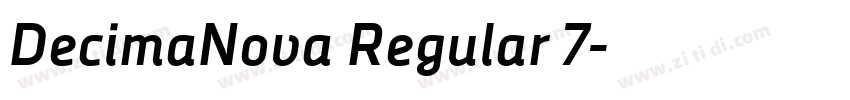 DecimaNova Regular 7字体转换